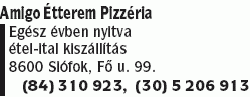   - Amigo Étterem Pizzéria